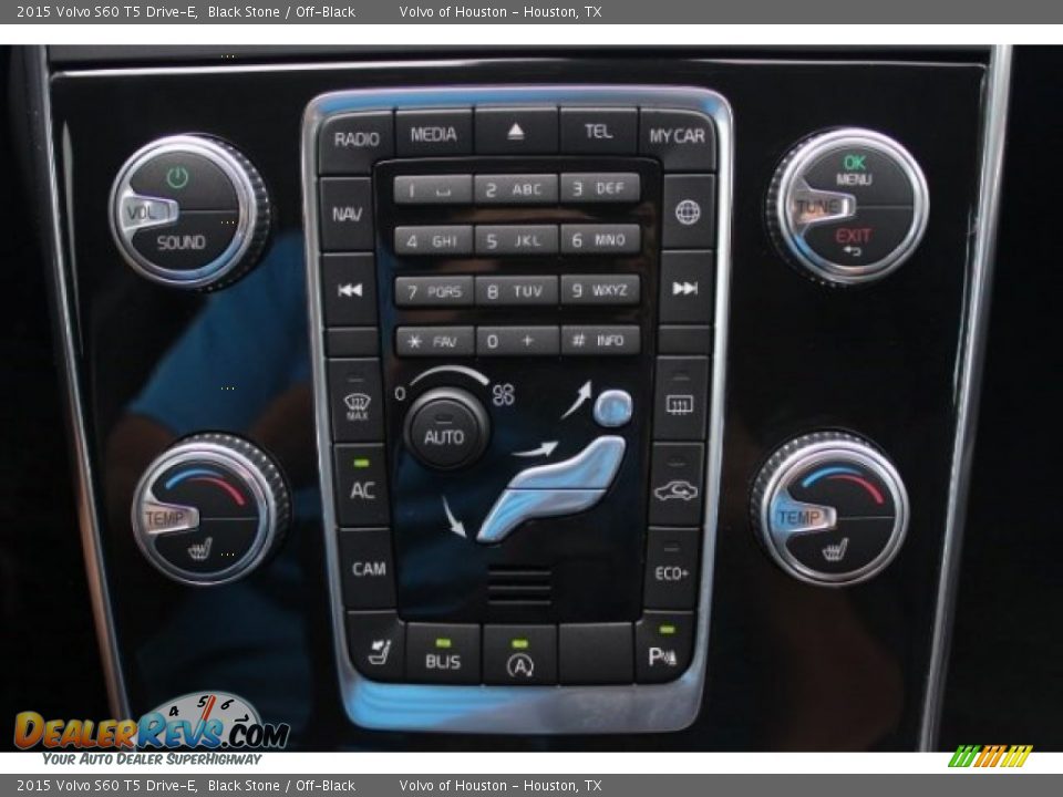 2015 Volvo S60 T5 Drive-E Black Stone / Off-Black Photo #20