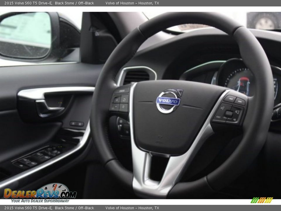 2015 Volvo S60 T5 Drive-E Black Stone / Off-Black Photo #27