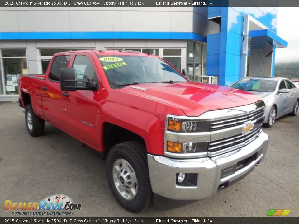 2015 Chevrolet Silverado 2500HD LT Crew Cab 4x4 Victory Red / Jet Black Photo #2