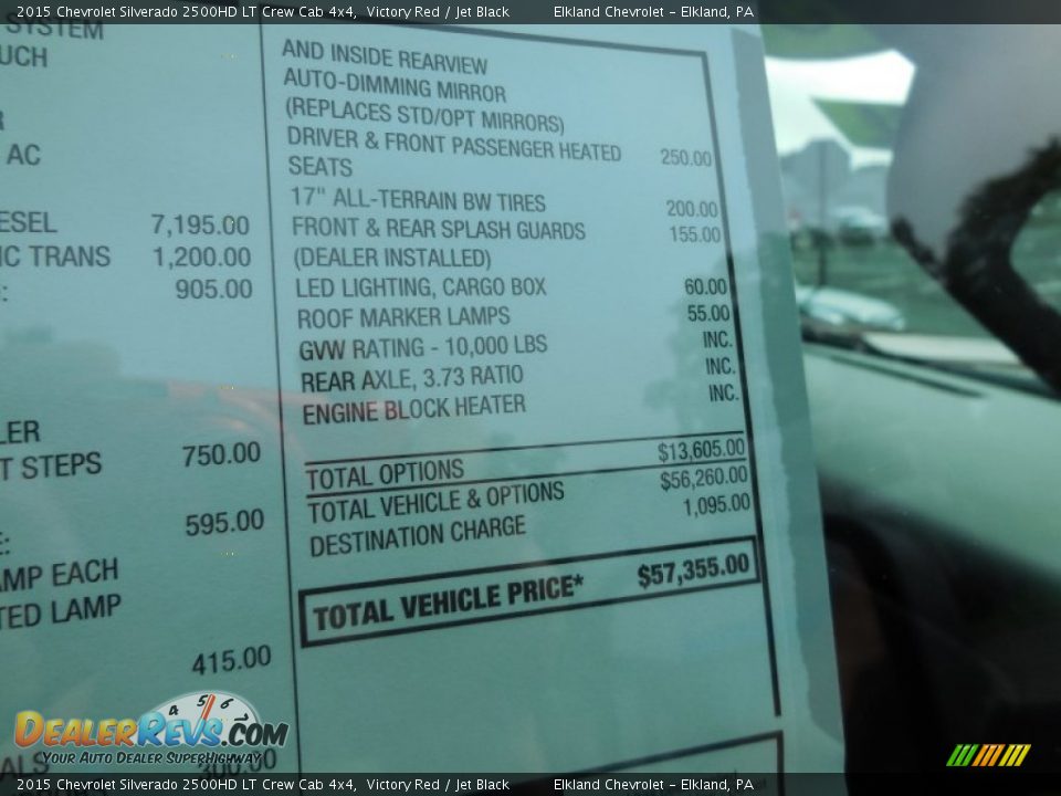 2015 Chevrolet Silverado 2500HD LT Crew Cab 4x4 Victory Red / Jet Black Photo #24