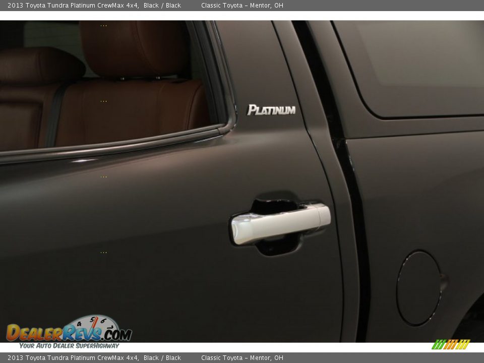 2013 Toyota Tundra Platinum CrewMax 4x4 Black / Black Photo #4
