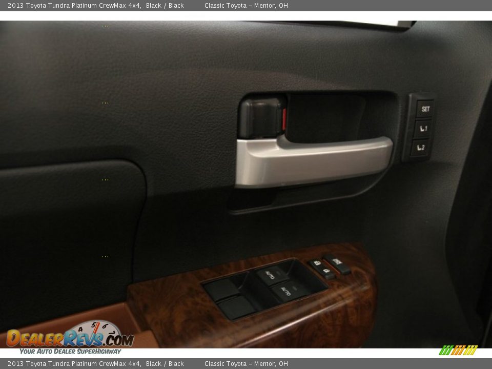 2013 Toyota Tundra Platinum CrewMax 4x4 Black / Black Photo #6