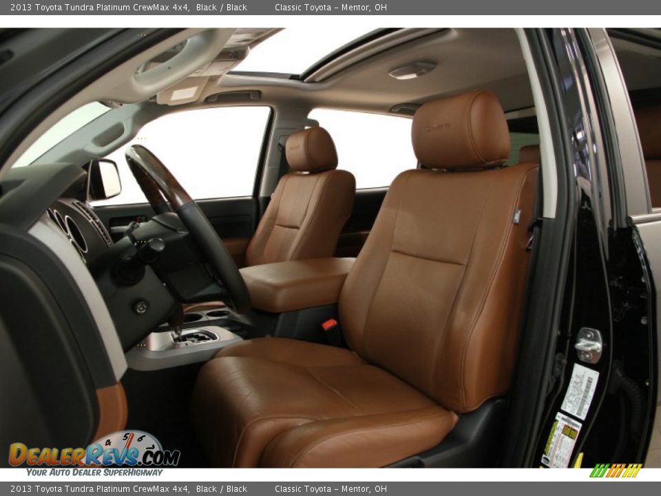 2013 Toyota Tundra Platinum CrewMax 4x4 Black / Black Photo #11