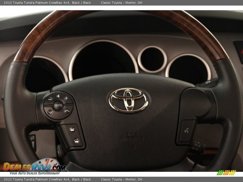 2013 Toyota Tundra Platinum CrewMax 4x4 Black / Black Photo #13