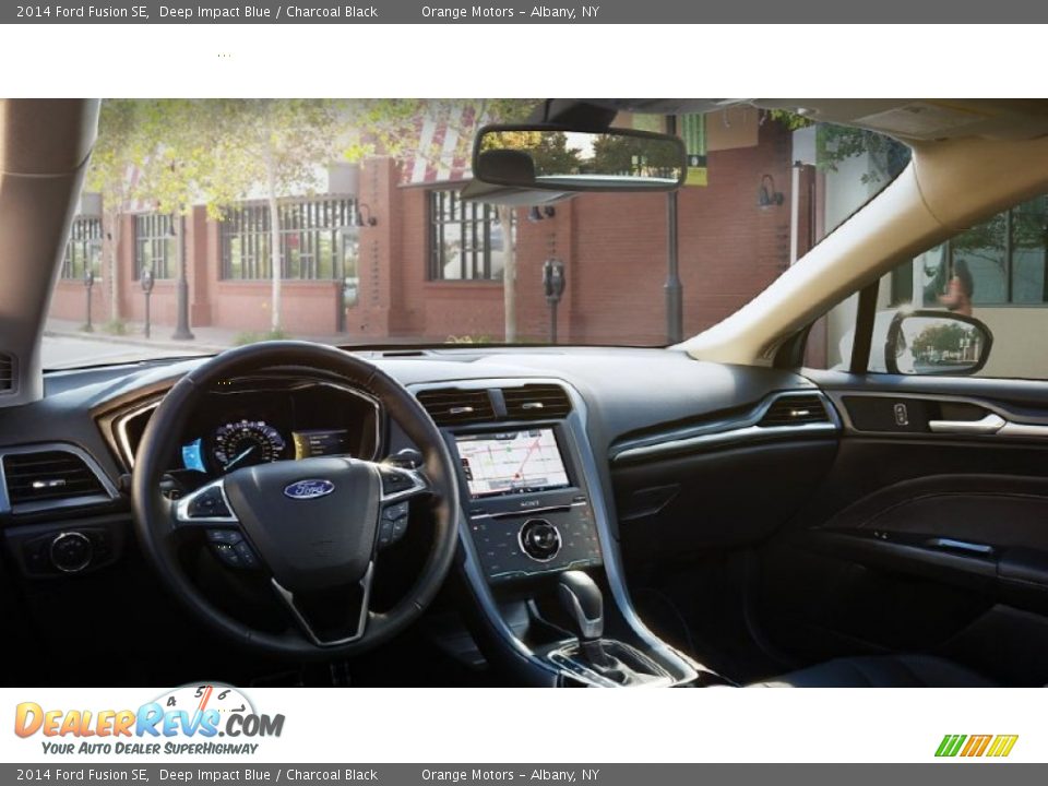 2014 Ford Fusion SE Deep Impact Blue / Charcoal Black Photo #6