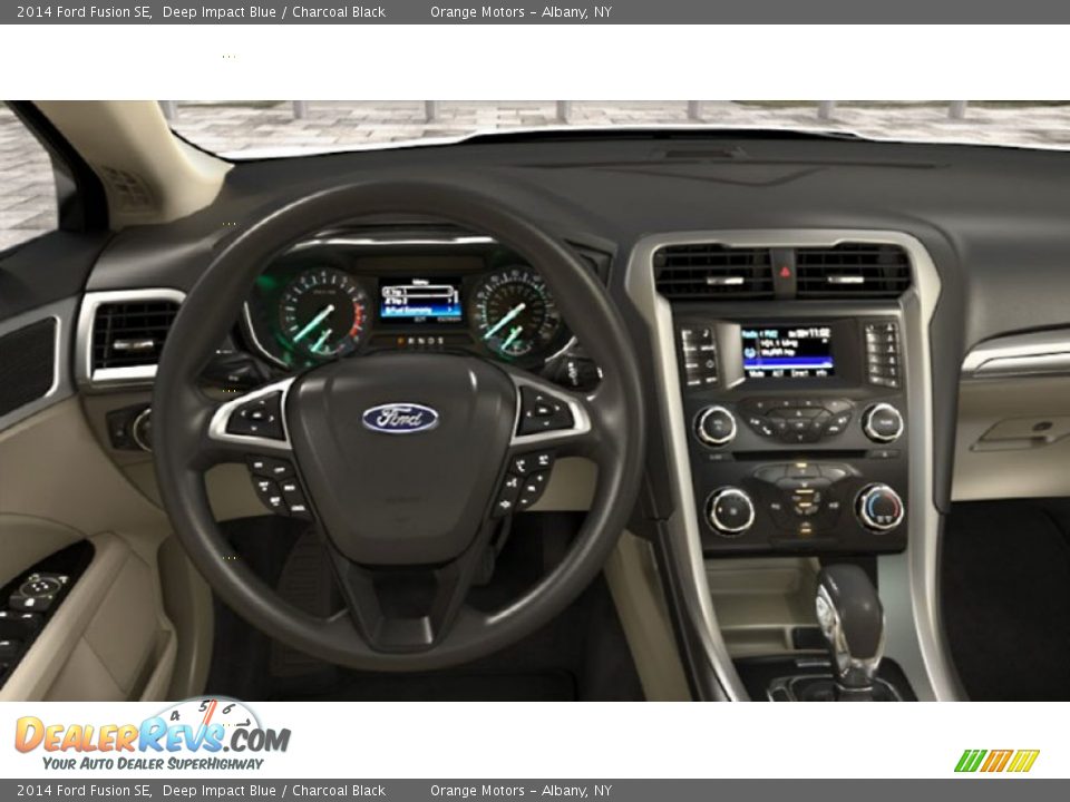 2014 Ford Fusion SE Deep Impact Blue / Charcoal Black Photo #16