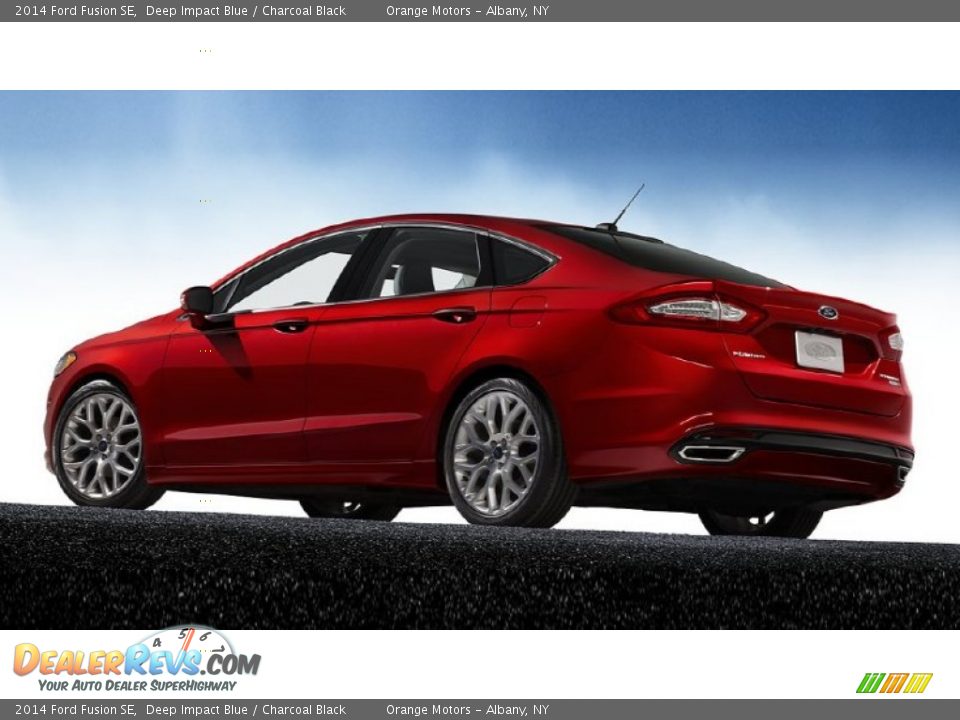 2014 Ford Fusion SE Deep Impact Blue / Charcoal Black Photo #17