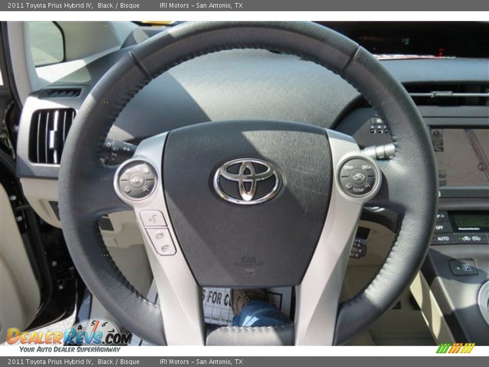 2011 Toyota Prius Hybrid IV Black / Bisque Photo #17