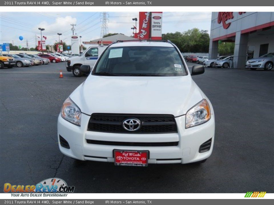 2011 Toyota RAV4 I4 4WD Super White / Sand Beige Photo #2