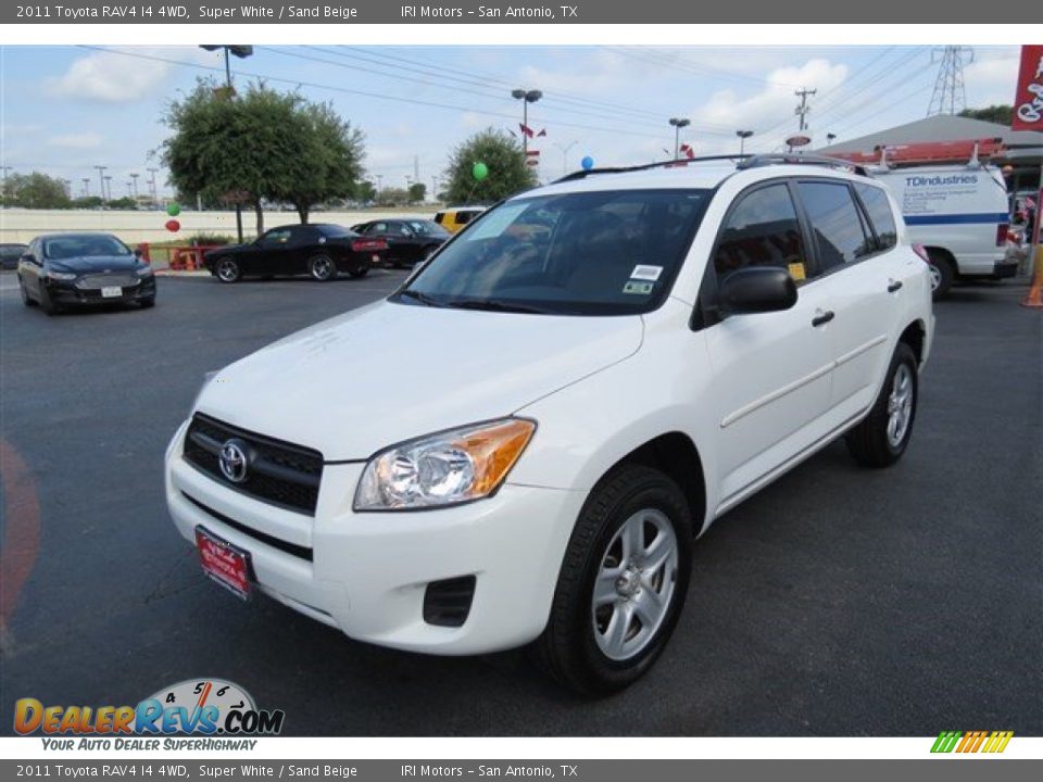 2011 Toyota RAV4 I4 4WD Super White / Sand Beige Photo #3
