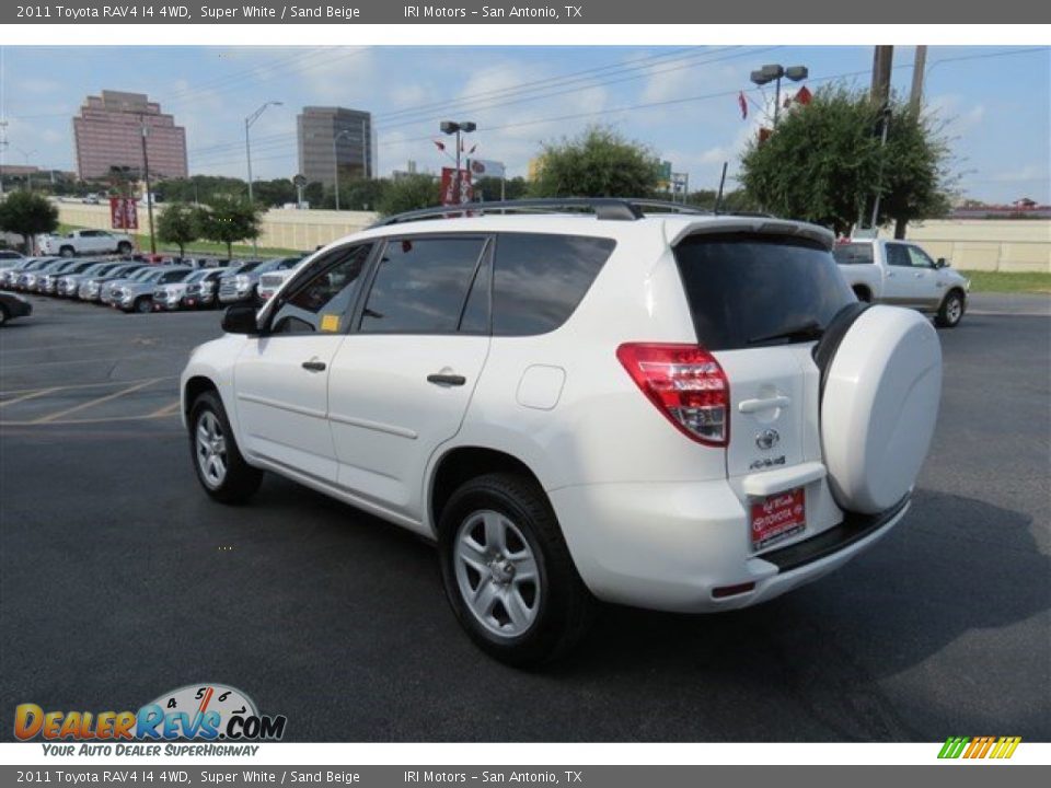 2011 Toyota RAV4 I4 4WD Super White / Sand Beige Photo #5