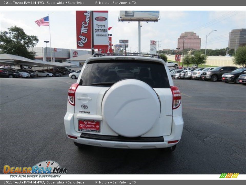 2011 Toyota RAV4 I4 4WD Super White / Sand Beige Photo #6