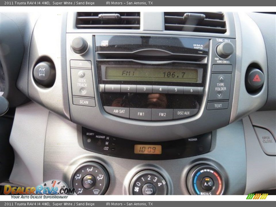2011 Toyota RAV4 I4 4WD Super White / Sand Beige Photo #15