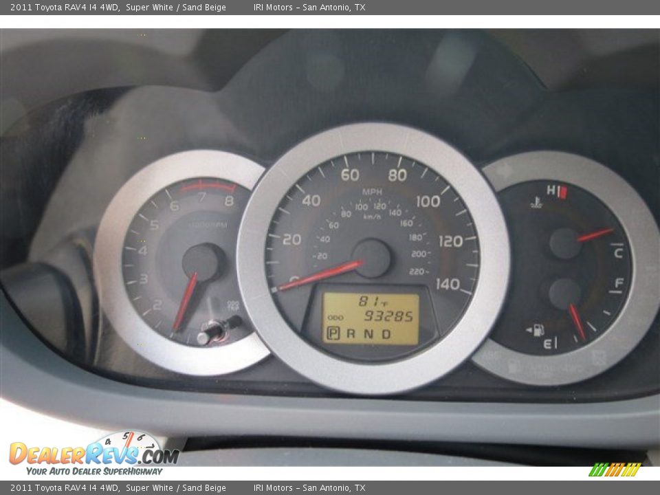 2011 Toyota RAV4 I4 4WD Super White / Sand Beige Photo #16