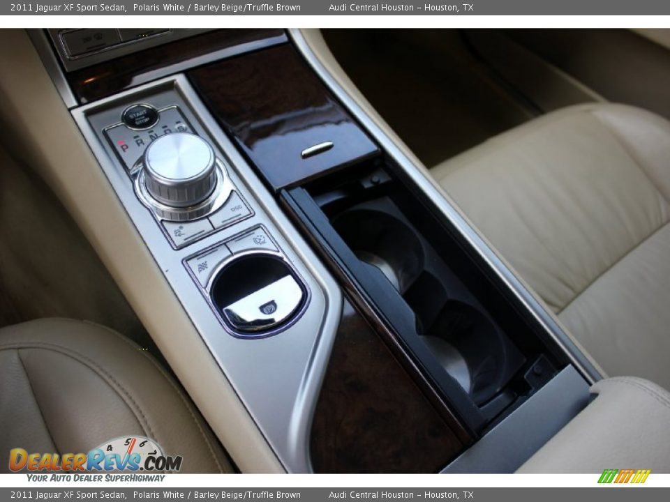 2011 Jaguar XF Sport Sedan Polaris White / Barley Beige/Truffle Brown Photo #16