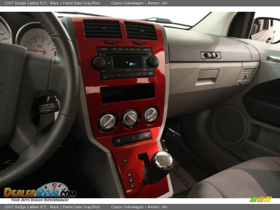 2007 Dodge Caliber R/T Black / Pastel Slate Gray/Red Photo #8