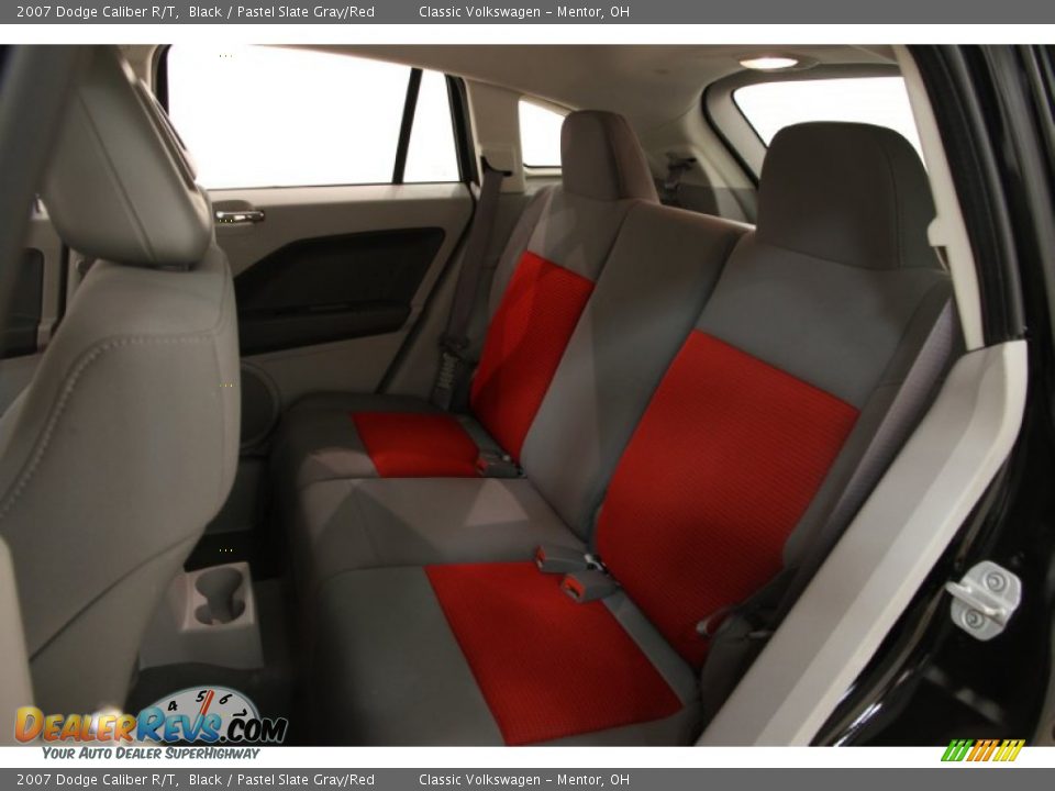 2007 Dodge Caliber R/T Black / Pastel Slate Gray/Red Photo #15