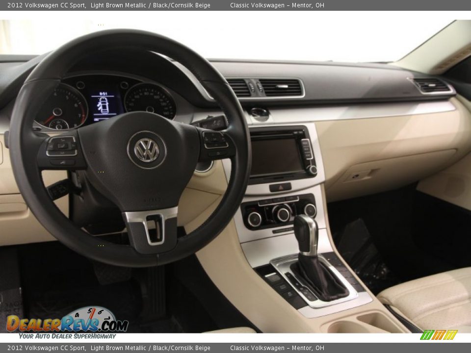 2012 Volkswagen CC Sport Light Brown Metallic / Black/Cornsilk Beige Photo #7