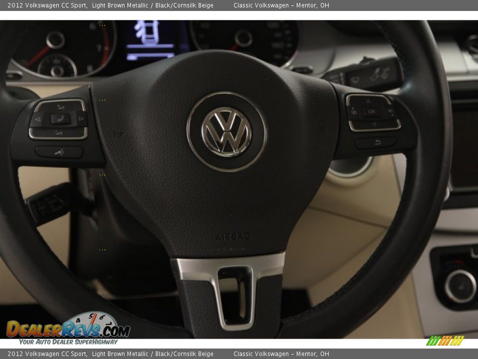 2012 Volkswagen CC Sport Light Brown Metallic / Black/Cornsilk Beige Photo #8