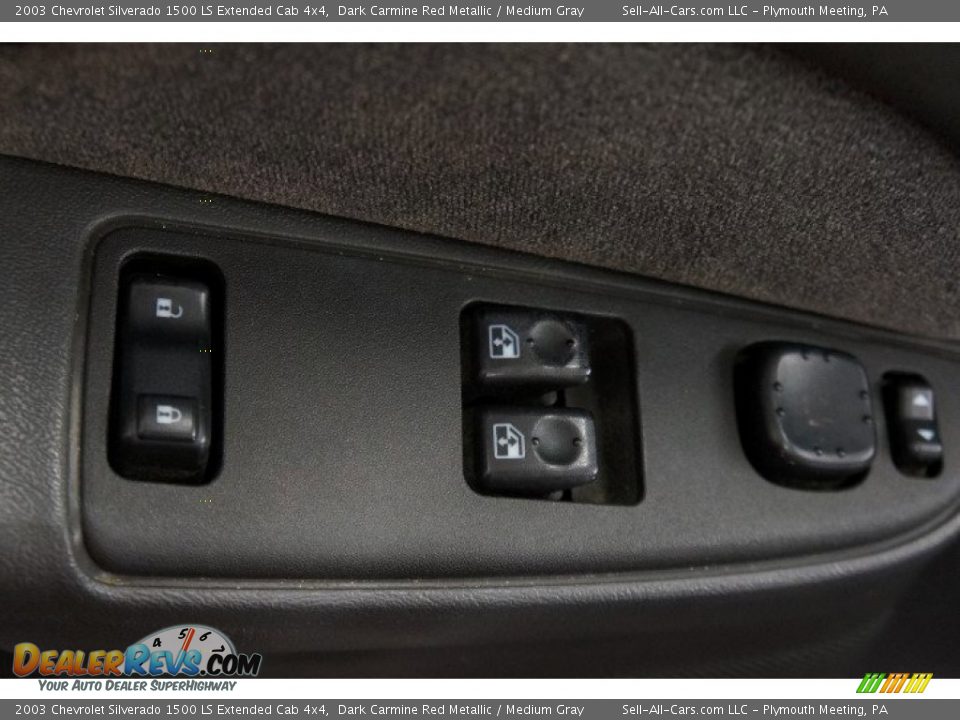 2003 Chevrolet Silverado 1500 LS Extended Cab 4x4 Dark Carmine Red Metallic / Medium Gray Photo #21