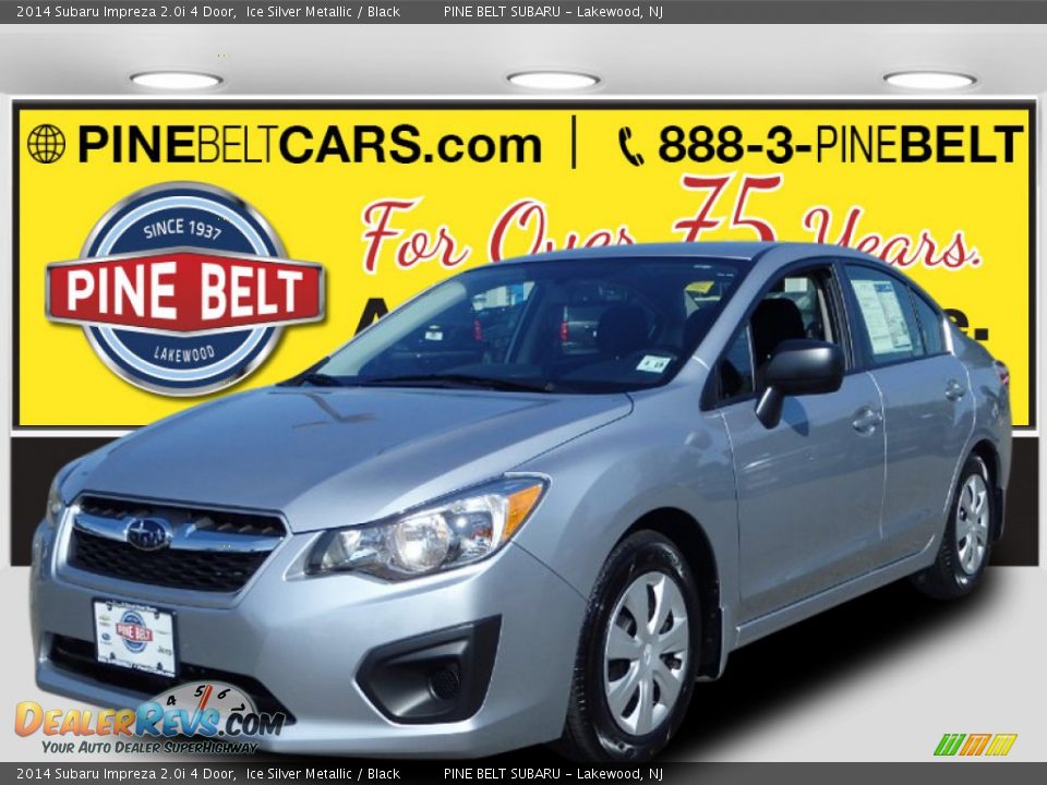 2014 Subaru Impreza 2.0i 4 Door Ice Silver Metallic / Black Photo #1