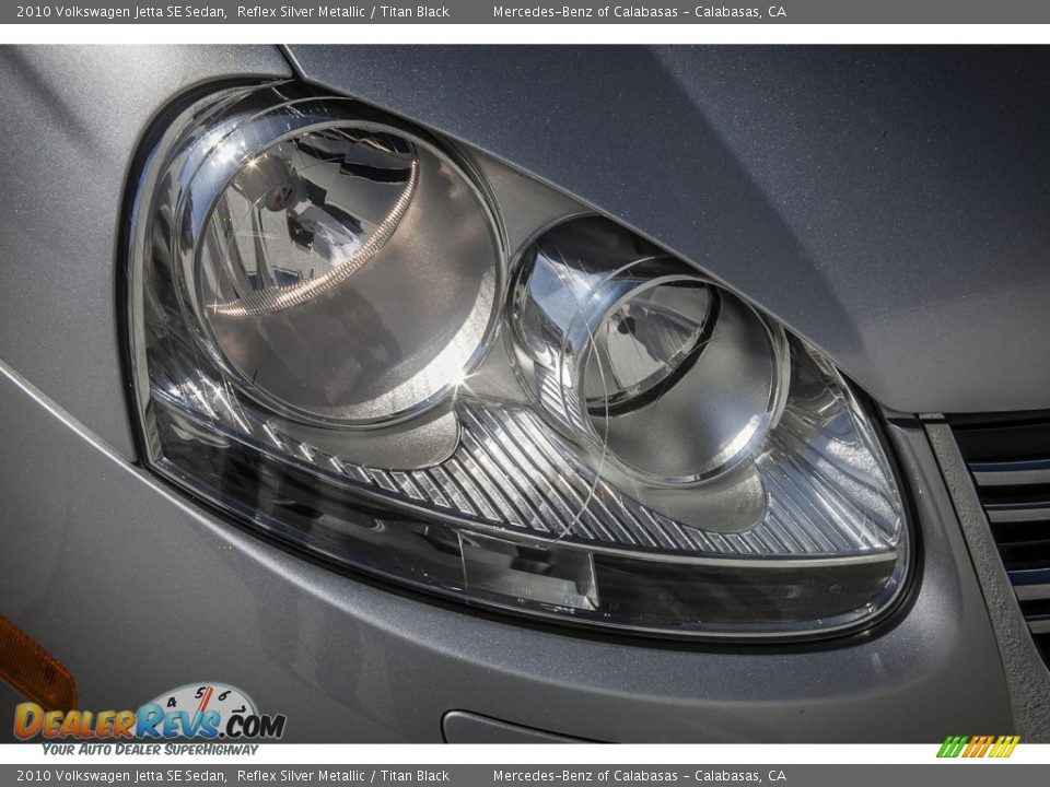 2010 Volkswagen Jetta SE Sedan Reflex Silver Metallic / Titan Black Photo #26