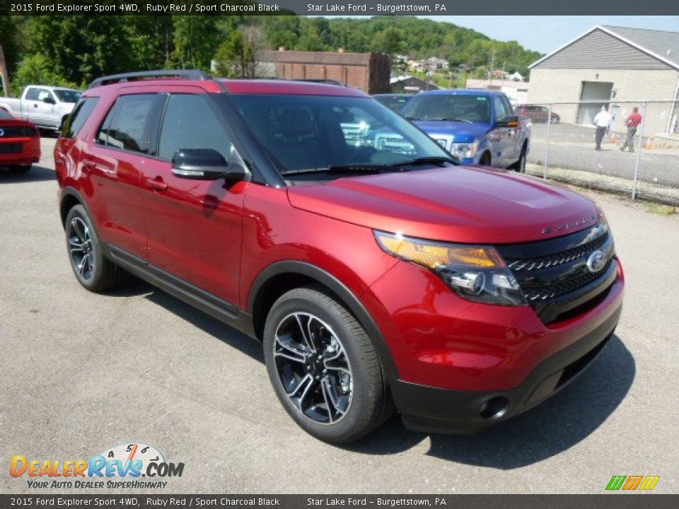 2015 Ford Explorer Sport 4WD Ruby Red / Sport Charcoal Black Photo #3