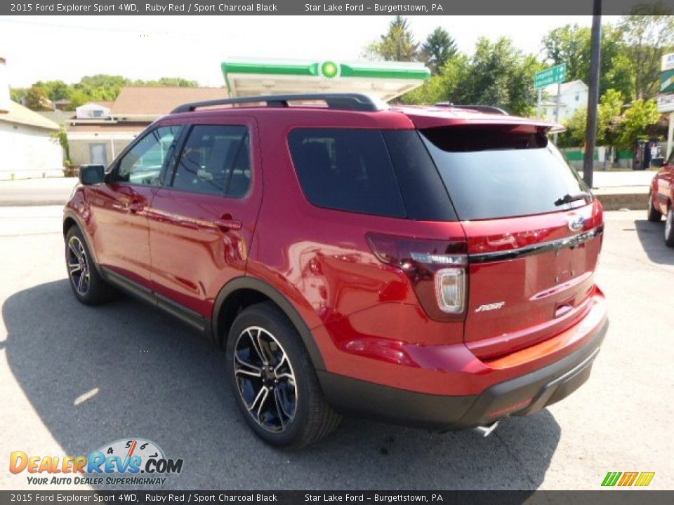 2015 Ford Explorer Sport 4WD Ruby Red / Sport Charcoal Black Photo #7