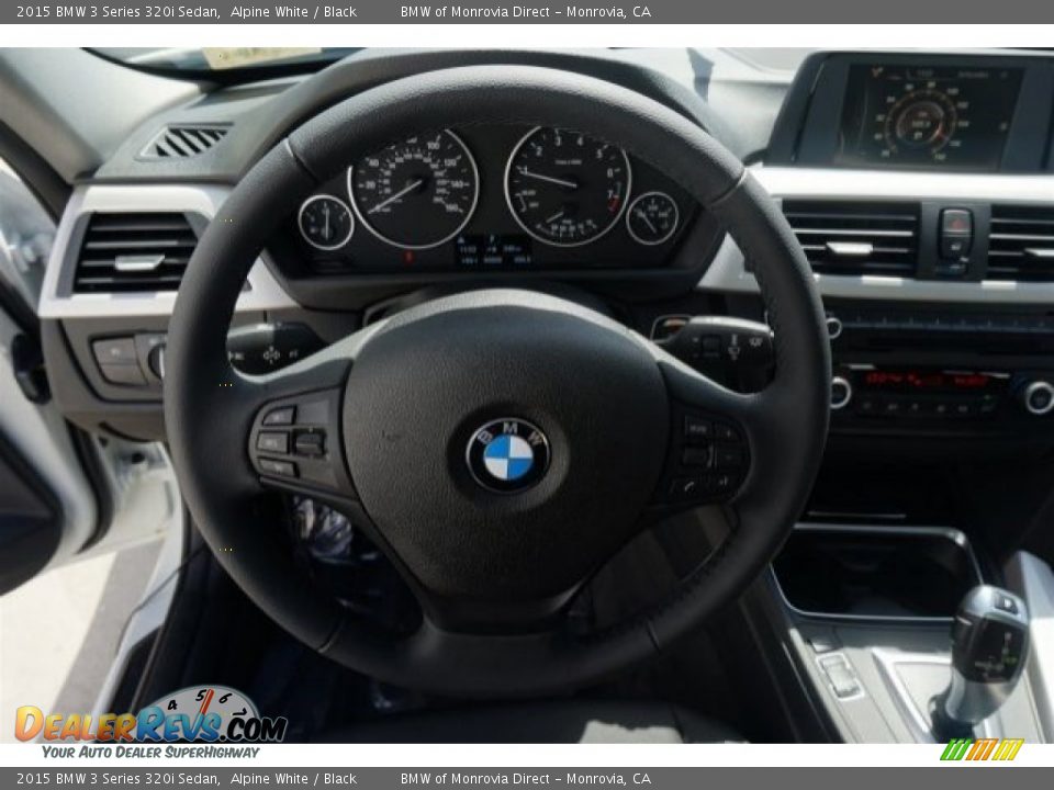 2015 BMW 3 Series 320i Sedan Alpine White / Black Photo #8