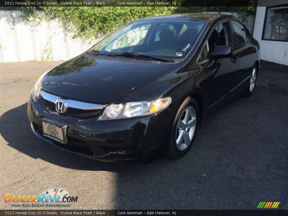 2011 Honda Civic LX-S Sedan Crystal Black Pearl / Black Photo #1