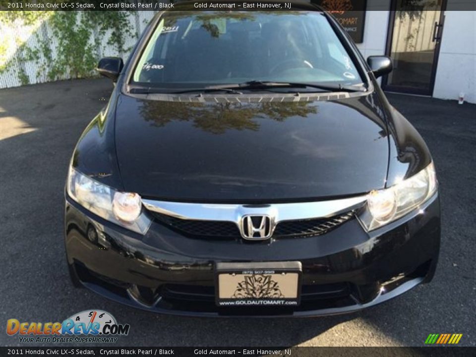 2011 Honda Civic LX-S Sedan Crystal Black Pearl / Black Photo #2