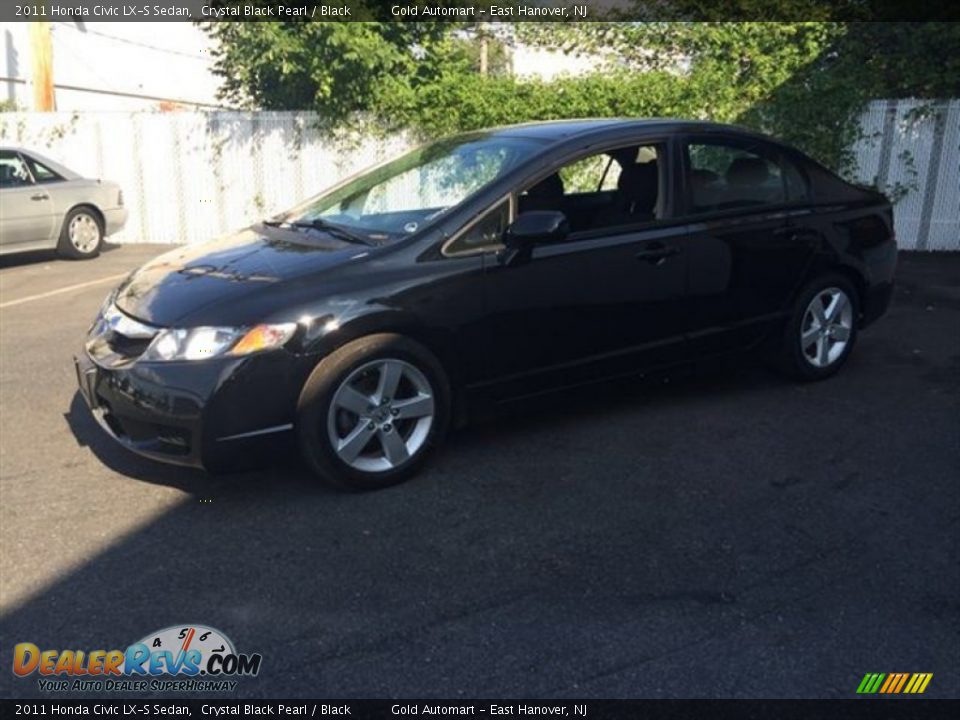 2011 Honda Civic LX-S Sedan Crystal Black Pearl / Black Photo #3
