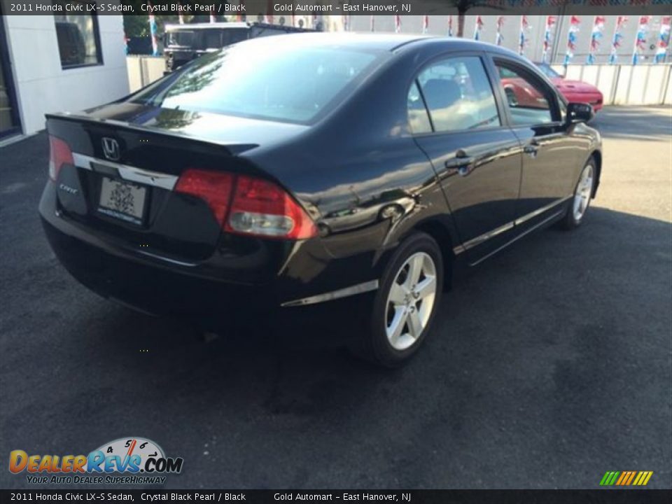 2011 Honda Civic LX-S Sedan Crystal Black Pearl / Black Photo #7