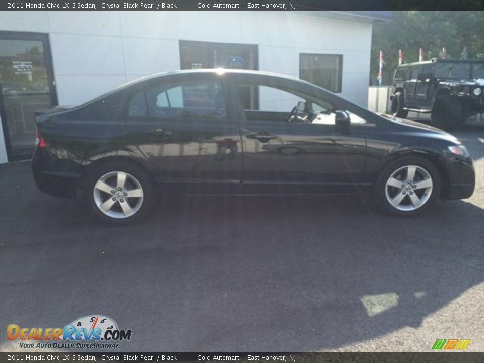 2011 Honda Civic LX-S Sedan Crystal Black Pearl / Black Photo #8