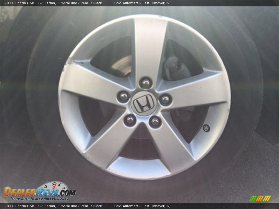 2011 Honda Civic LX-S Sedan Crystal Black Pearl / Black Photo #11