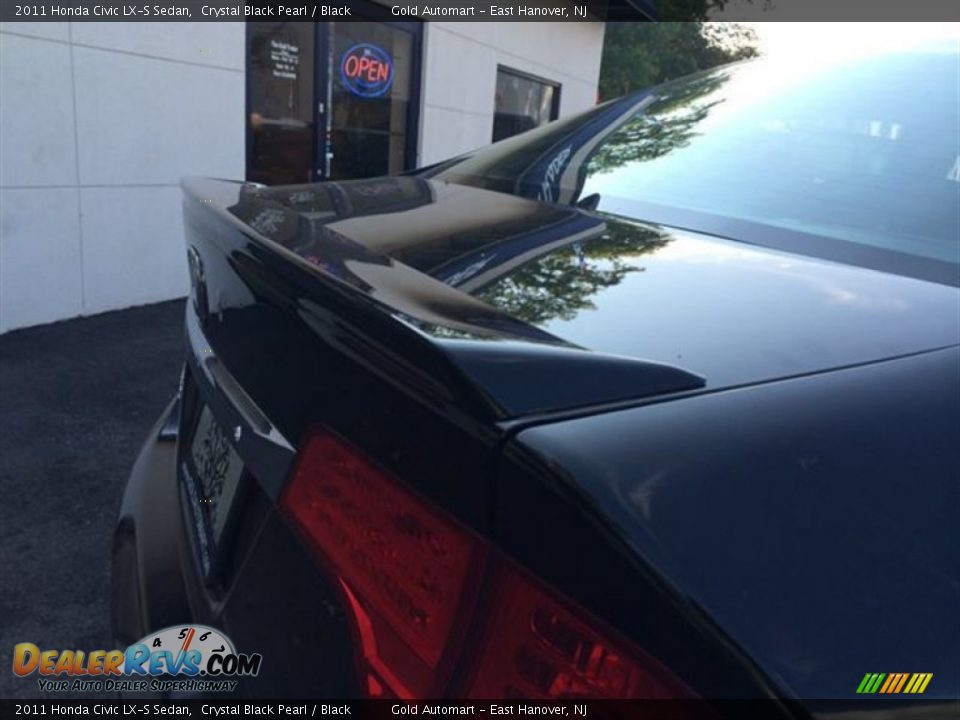 2011 Honda Civic LX-S Sedan Crystal Black Pearl / Black Photo #12