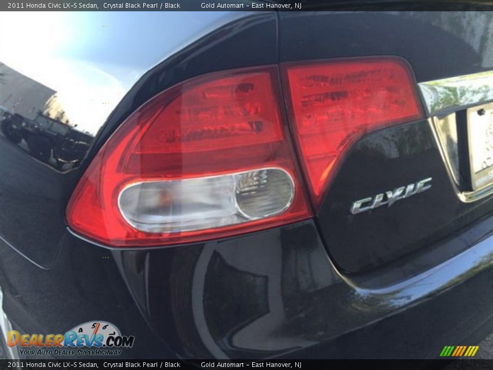 2011 Honda Civic LX-S Sedan Crystal Black Pearl / Black Photo #13