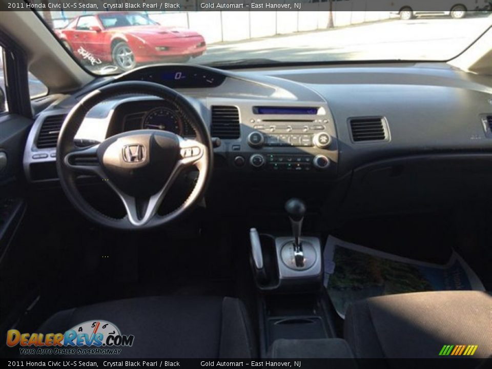 2011 Honda Civic LX-S Sedan Crystal Black Pearl / Black Photo #15