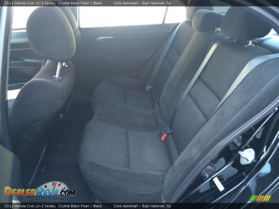 2011 Honda Civic LX-S Sedan Crystal Black Pearl / Black Photo #16