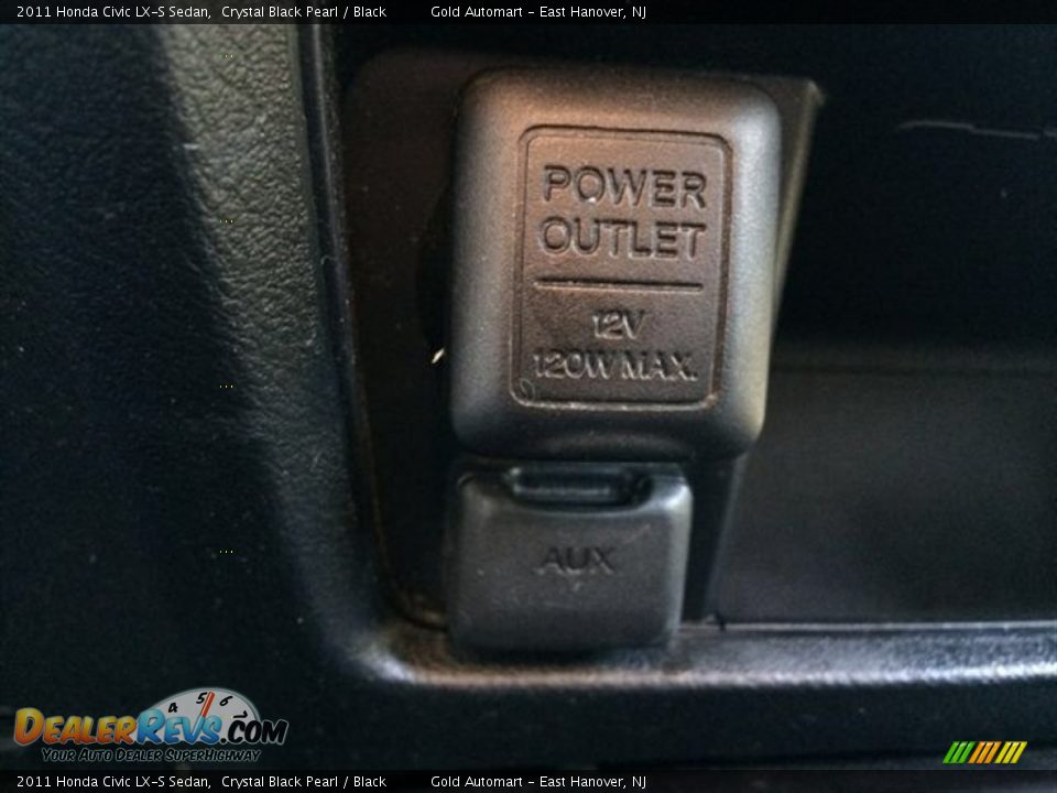 2011 Honda Civic LX-S Sedan Crystal Black Pearl / Black Photo #21