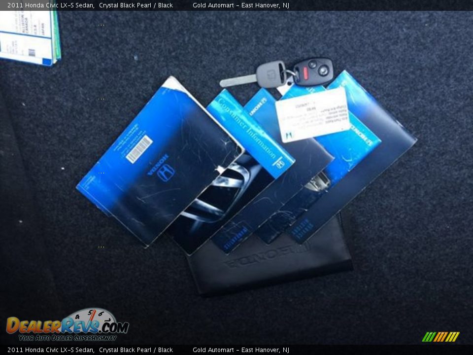 2011 Honda Civic LX-S Sedan Crystal Black Pearl / Black Photo #22