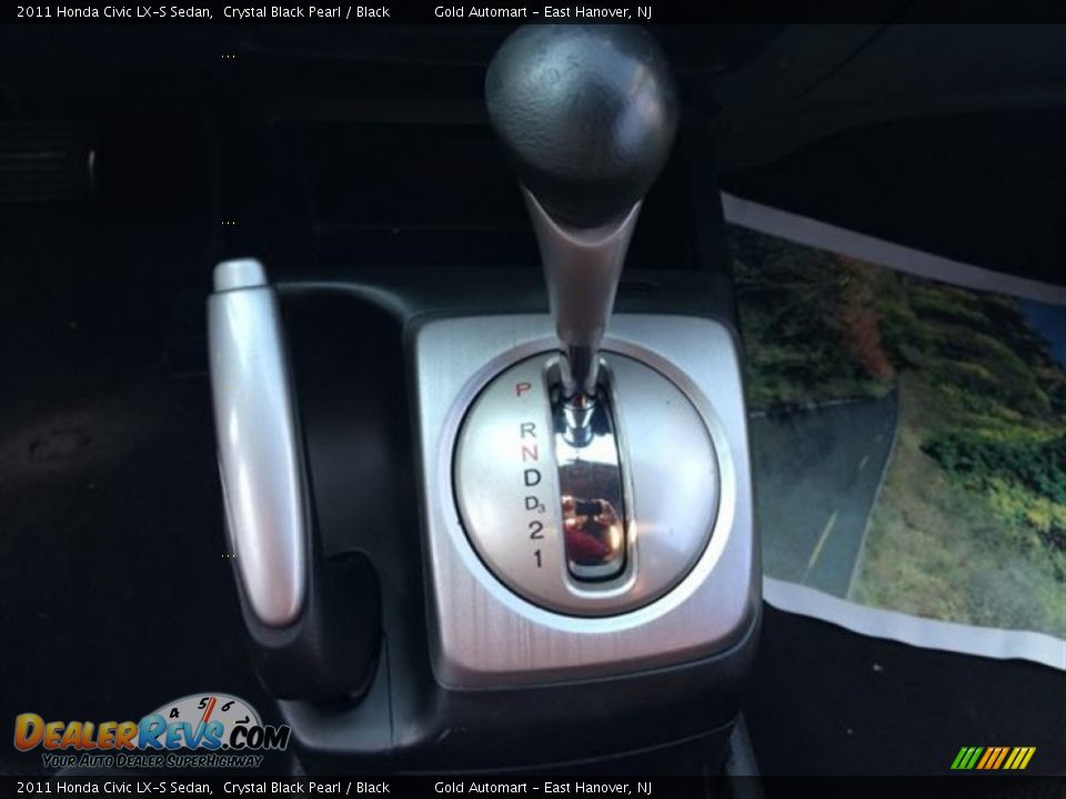 2011 Honda Civic LX-S Sedan Crystal Black Pearl / Black Photo #24
