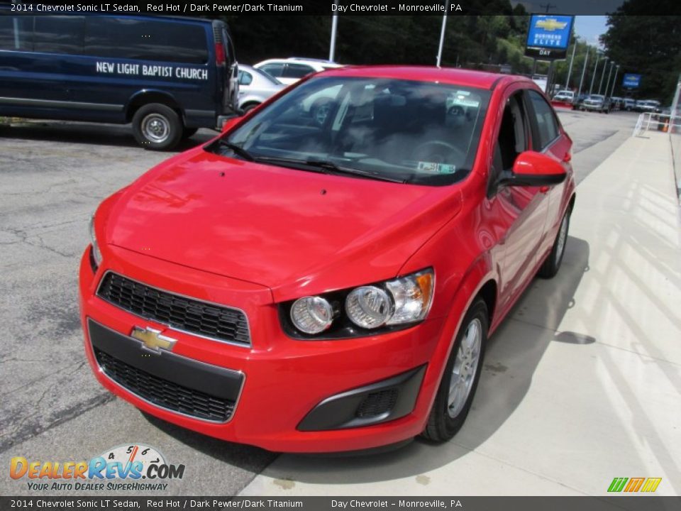 2014 Chevrolet Sonic LT Sedan Red Hot / Dark Pewter/Dark Titanium Photo #7