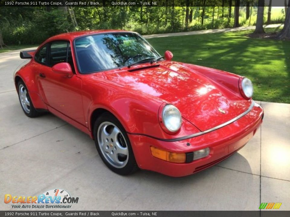 Front 3/4 View of 1992 Porsche 911 Turbo Coupe Photo #1