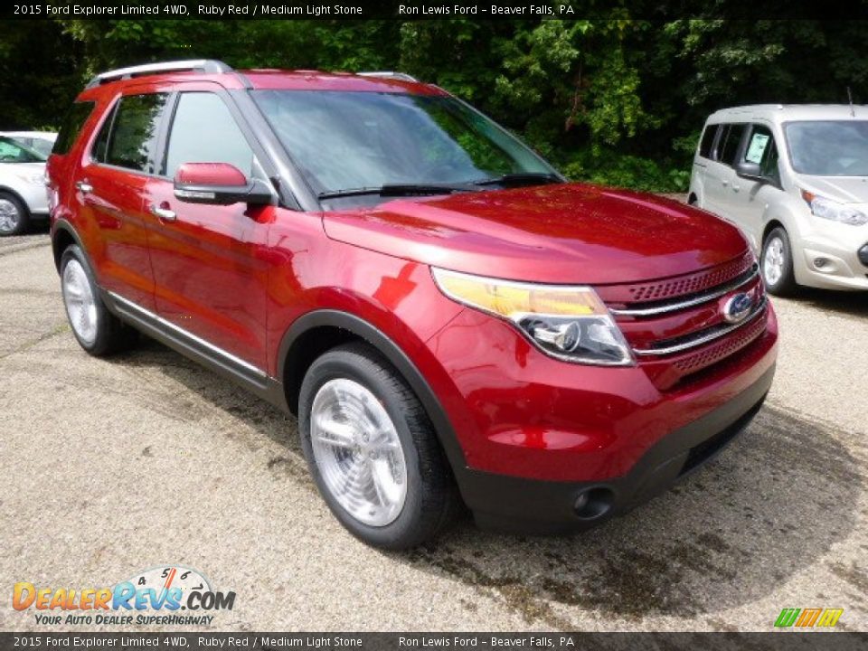 Front 3/4 View of 2015 Ford Explorer Limited 4WD Photo #2