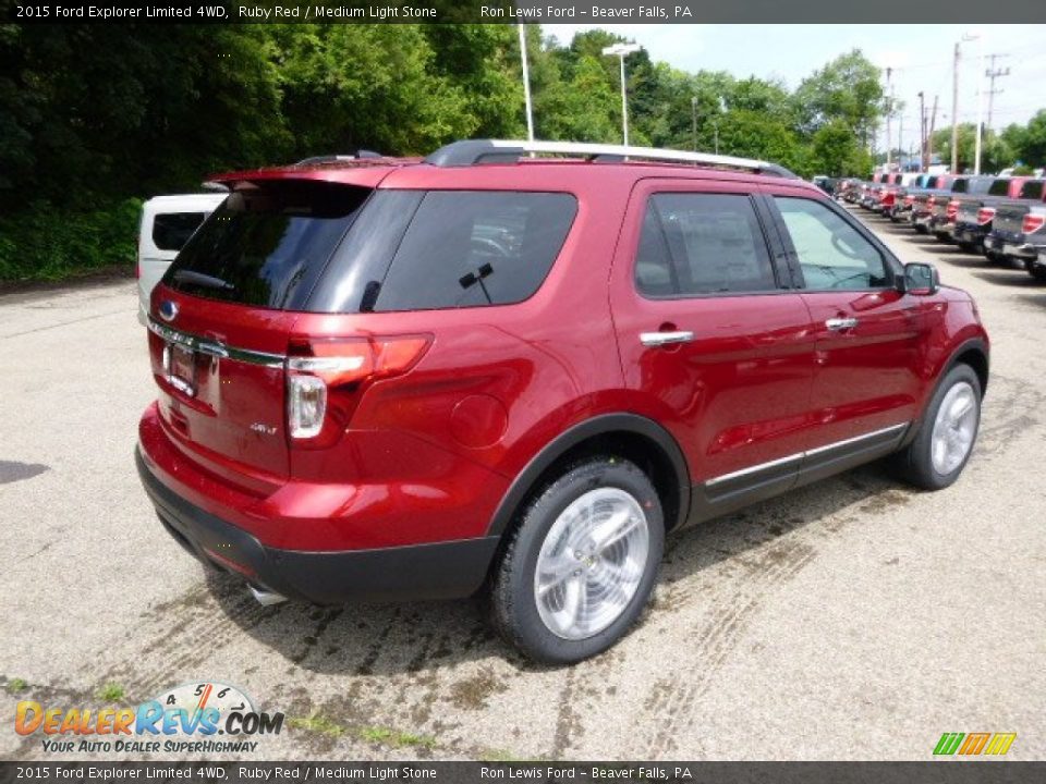 Ruby Red 2015 Ford Explorer Limited 4WD Photo #8
