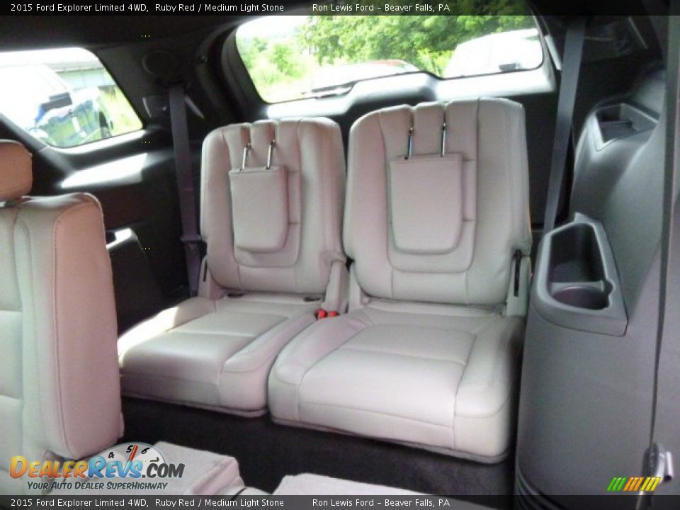 Rear Seat of 2015 Ford Explorer Limited 4WD Photo #12