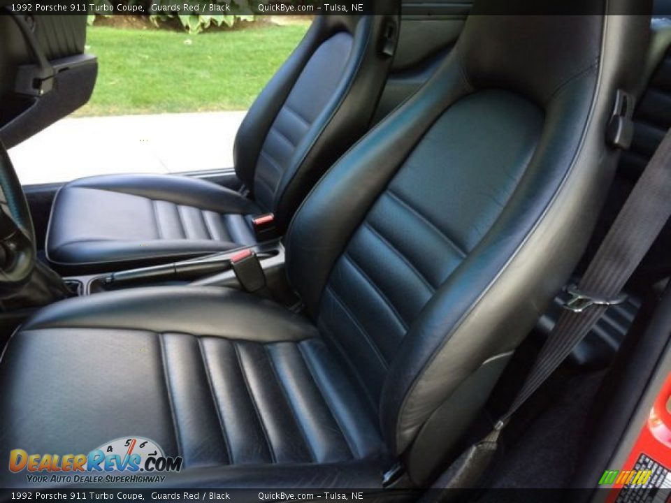Front Seat of 1992 Porsche 911 Turbo Coupe Photo #14