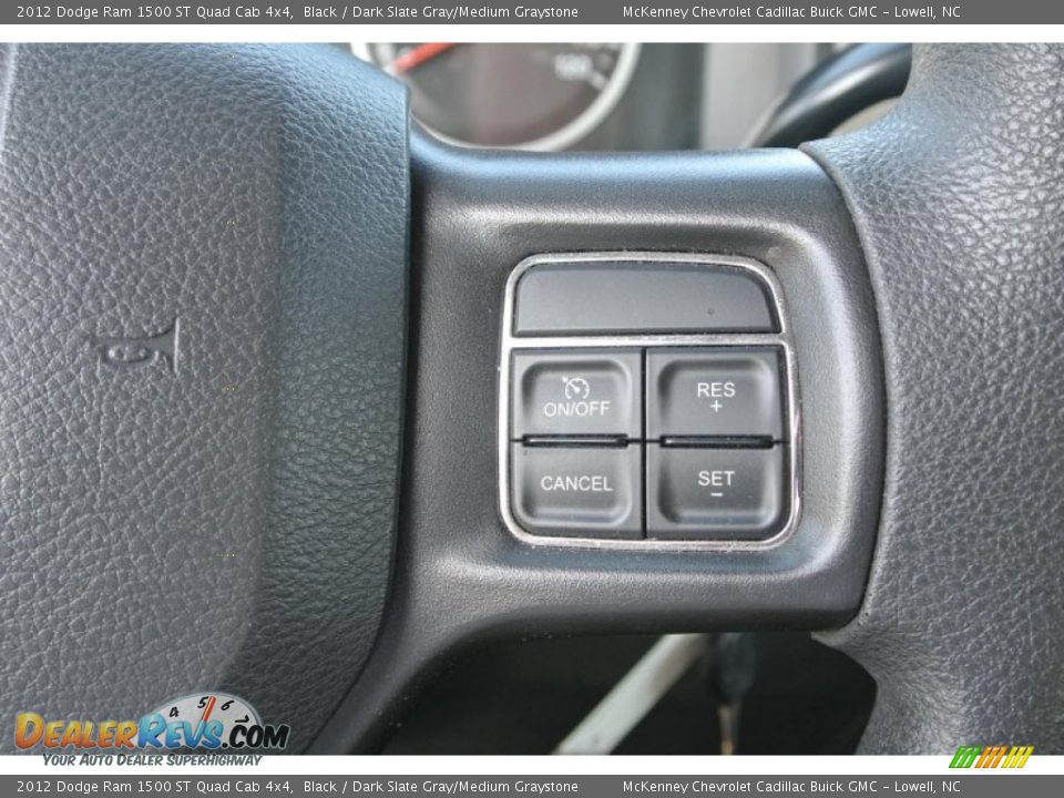 2012 Dodge Ram 1500 ST Quad Cab 4x4 Black / Dark Slate Gray/Medium Graystone Photo #15