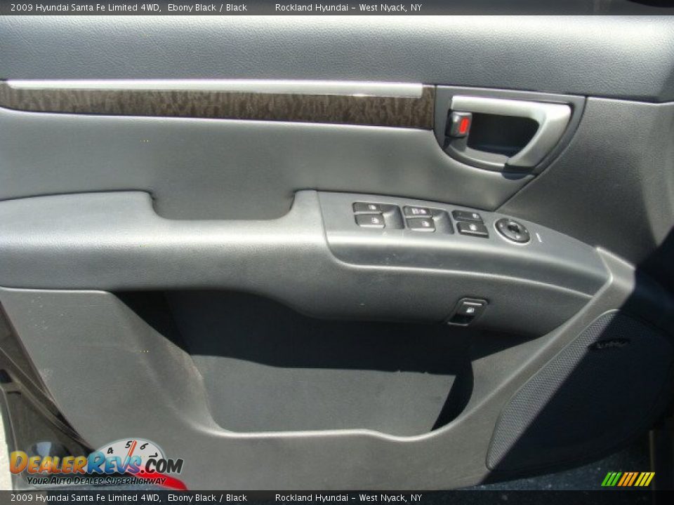 2009 Hyundai Santa Fe Limited 4WD Ebony Black / Black Photo #7
